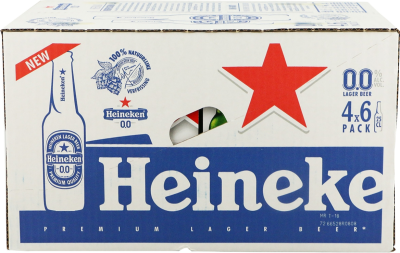 Heineken 0.0% doos met 24 flesjes van 0,25 liter